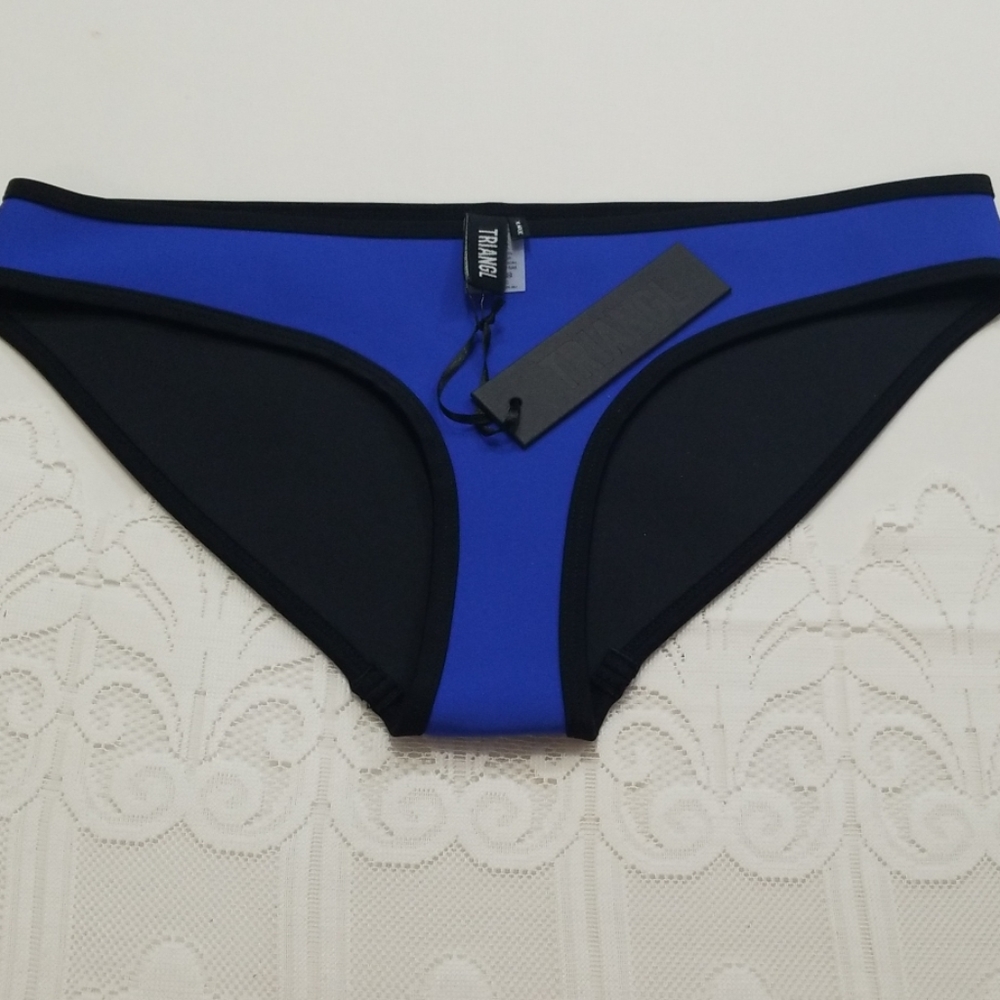 41B Triangl blue/black bikini bottoms, various